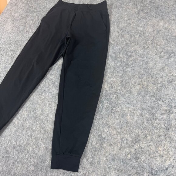 Uniqlo Mens Black Joggers Sz S Tapered Pockets AIRism Activewear Lightweight - Picture 3 of 12